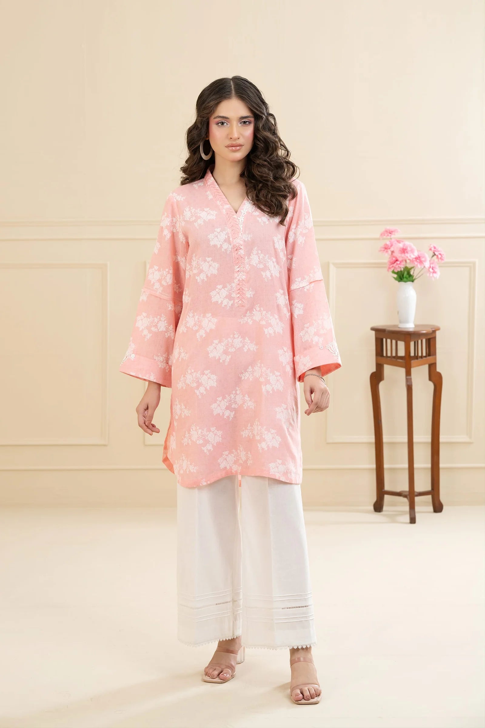 Pink Poise Lawn Fabric